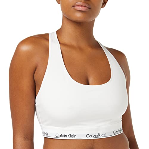 Calvin Klein Damen BH Bralette Stretch, Weiß (White), XXL