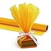 Hygloss Products Roll Cellophane Wrap for Crafts, Gifts, and Baskets 20 Inch x 12.5 Feet, Yellow