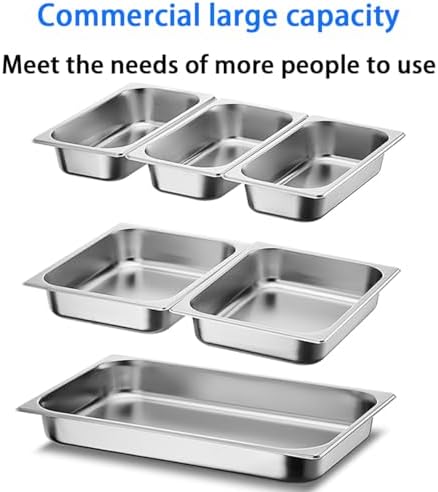 Calentador de Buffet Eléctrico con Tapa, Acero Inoxidable miniatura 3