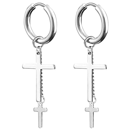 2 piezas de acero inoxidable 316L hombres mujeres pendientes