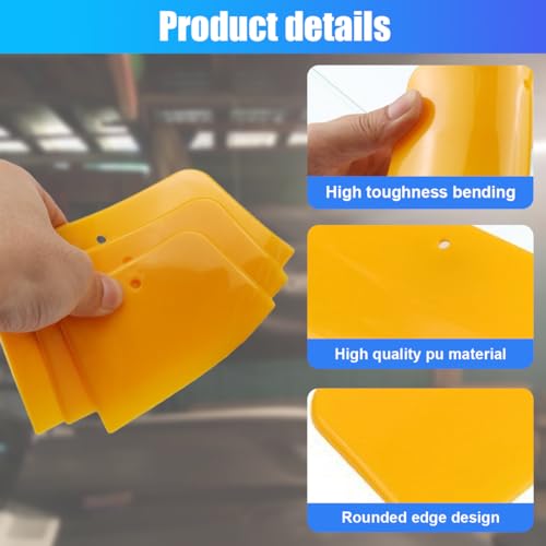 ZIMISI Car Body Filler Spreaders, 4, 5, 6 Inch Caulking Tools, Reusable Hard Plastic Spreader Tool, Automotive Body Fillers Spreader for Applying Fillers, Putties, Glazes, Caulks, Paint (6PCS) - Thumbnail 3