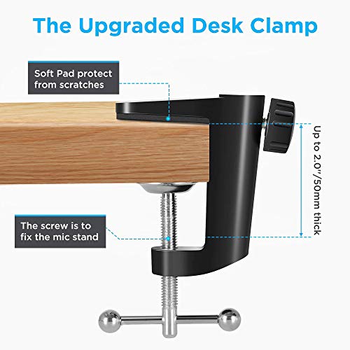 image for Puroma Heavy Duty Microphone Stand, Extendable Mic Suspension Boom Sci