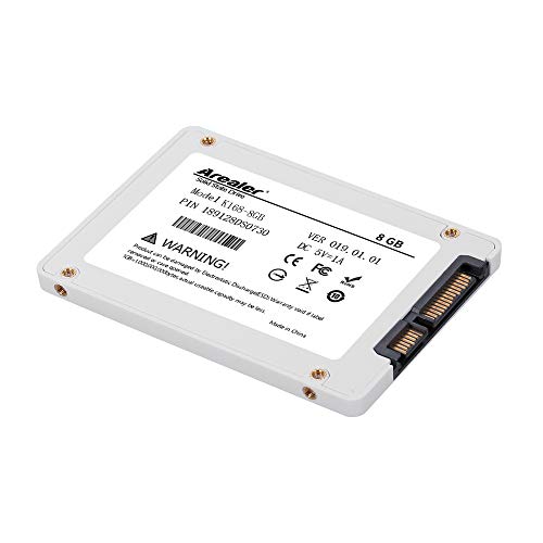 Walmeck- da 2,5 Pollici SSD SATA3.0 SSD Storage a Stato Solido ad Alta velocità per Laptop Desktop Bianco da 8 GB