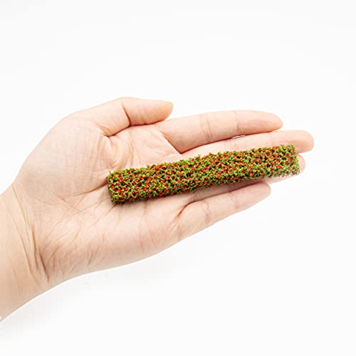 12 Pcs Miniature Shrub Strips Static Shrub Vegetation Groups Bush Model Static Scenery Model Aritificial Plants For Diy Architecture Building Model Railway Train Diorama Garden Scenery Landscape #TOP1