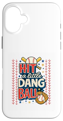 Hit The Dang Ball ���s �싅 ���� �f�C�Y �_�O�A�E�g �W���[�N �X�}�z�P�[�X iPhone 16 Plus �p