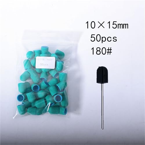 Manucure pédicure accessoire outil indispensable avec 50 bandes de ponçage vertes 120 - 6