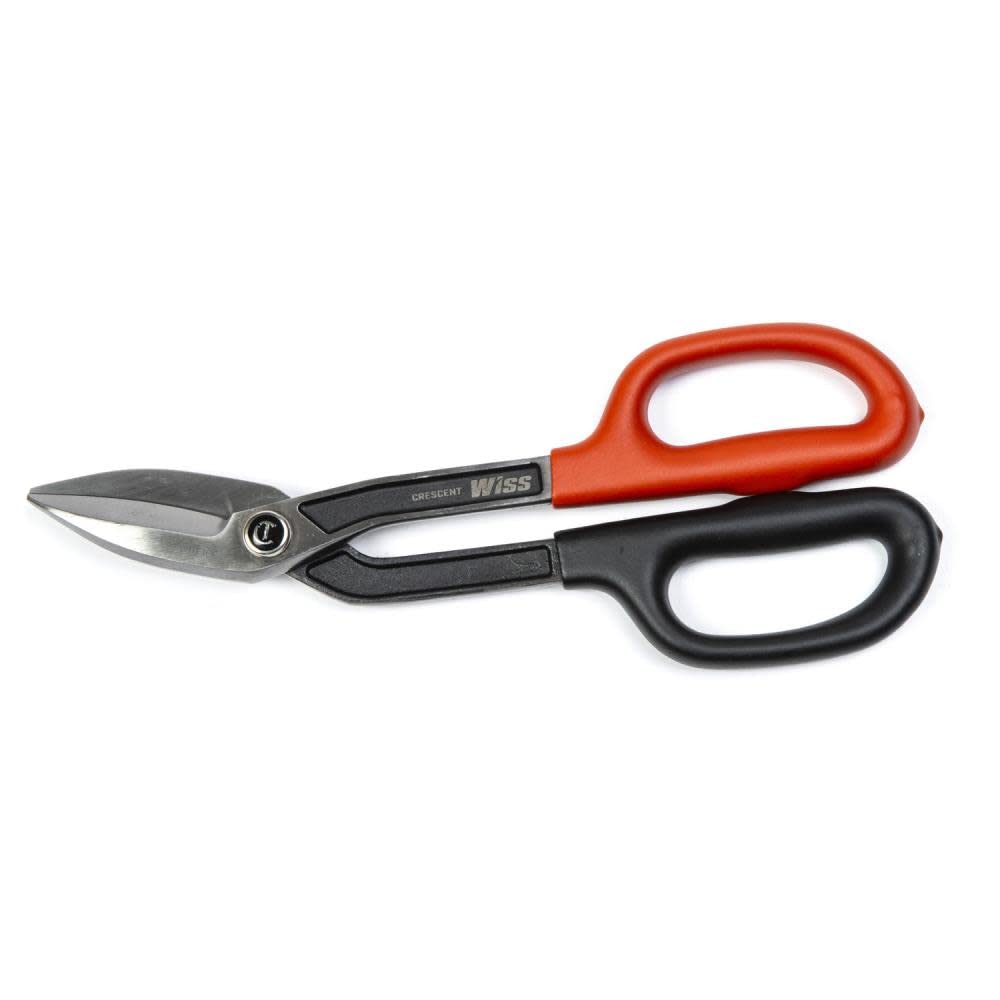 Crescent Wiss 10" Offset Pattern Tinner Snips - Heavy Duty Precision Cutting Tool for Home Improvement & Repair - WDF10O