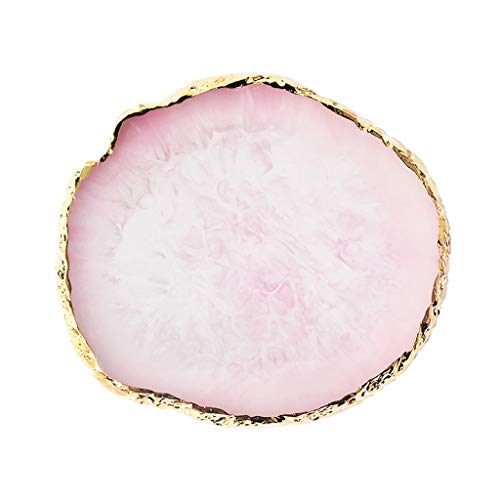 Ocobudbxw Exhibidor de Joyas Collar Anillo Pendientes Paleta Pintada Bandeja de Resina Cover