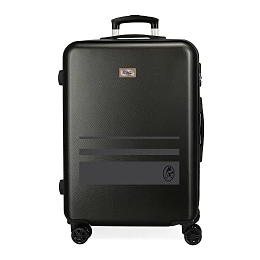 El Potro Chic Maleta Mediana Negro 48x68x26 cms Rígida ABS Cierre de combinación Lateral 70L 2,66 kgs 4