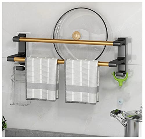 Porte-serviette murale en acier inoxydable pour serviette de bain LWX - 2