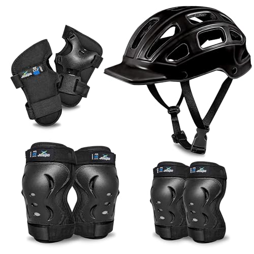 Jaspo Tyro Complete Protective Gear Set for Kids | Helmet with Kn...