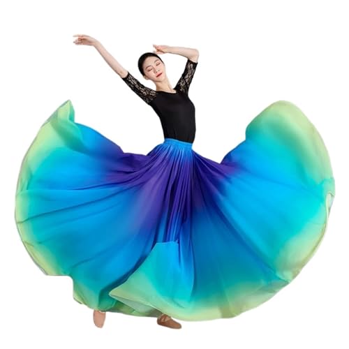 Jupe danse du ventre haut de gamme 720 degrés costume flamenco fluide