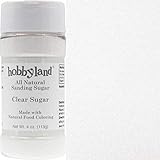 Hobbyland Sanding Sugar (White Sugar, 4 oz) Handcrafted with All Natural Food Coloring