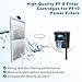 driamor 10 Pack PF-S Fish Tank Filter Cartridges Compatible with PF10 Power Filters Small Fish Tank Filters Cartridge Thickened Cotton with Zeolite Aquarium Filter Cartridge Replacement