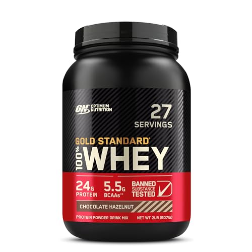 Optimum Nutrition Gold Standard 100% Whey Protein Powder, Chocola...