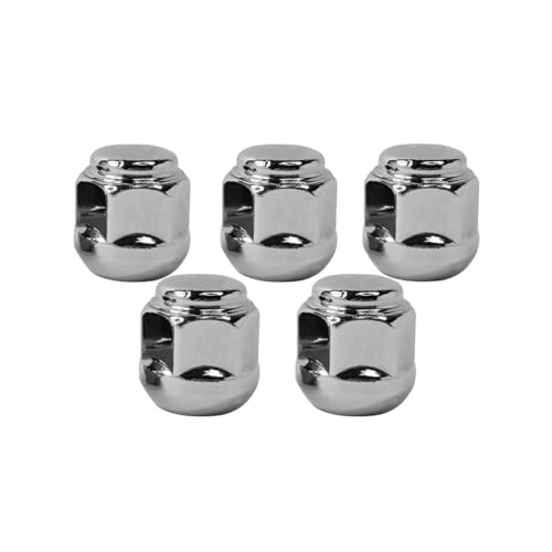 Image of 5PCS M12x1.5 Chrome Wheel Lug Nut Compatible with Honda Accord Civic City CR-V Fit HR-V Insight Element Prelude S2000 CR-Z Acura Legend Integra MDX ILX RSX TL TLX NSX