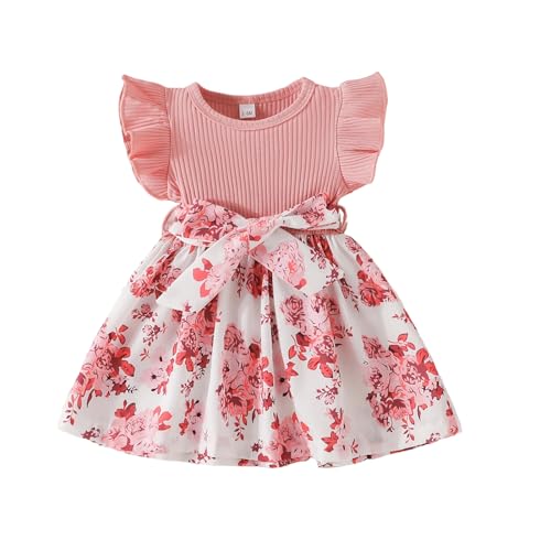 Robe tendance pour tout-petits rose pour célébrer ses premiers instants