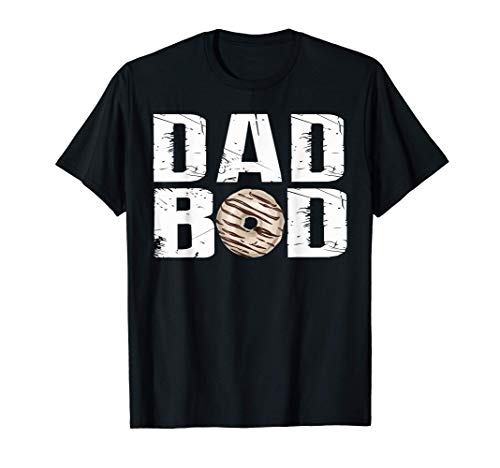 Uomo Dad Bod Design with white Lines Father's Day Gift Tee Maglietta