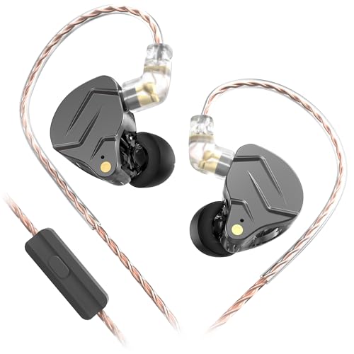 Image of Sounce ZSN Pro Metal Earphones 1BA+1DD Hybrid In-Ear Headset with Mic |High-Resolution Sound | 3.5mm Jack | Premium Grey Design | Comfortable Fit | Durable & Stylish | Perfect for Music Lovers & Calls