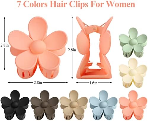 Flower Claw Clip 7 PCS Claw Clips, Hair Clips