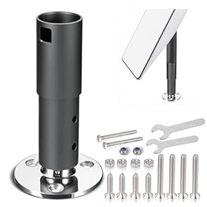 Bingfu Antennemontageset voor Starlink satellietschotel Dishy V2 standaard geactualiseerde antenne – solide buisadapter & roestvrijstalen antennebasiskit – voor marine-, boot- en