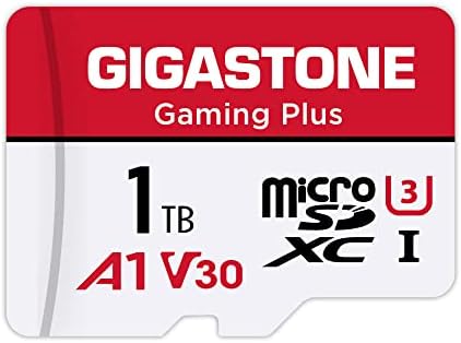 GIGASTONE 1TB Micro SD Card, Gaming Plus, Up to 150/120 MB/s, MicroSDXC Memory Card for Nintendo-Switch, SteamDeck, 4K UHD Video, UHS-I A1 V30 U3 C10 with Adapter