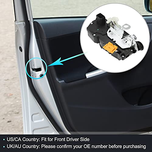 Image of X AUTOHAUX Power Door Lock Actuator Motor Rear Right Side for Cadillac CTS 2008-2014 931-399 20825340 20922247 22791036 Plastic Metal Black