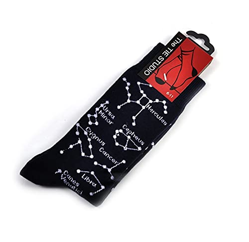 Tie Studio Constellations Astronomy Star Gazing Unisex Novelty Ankle Socks Adult Size 6-11