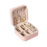 [FOQW] アクセサリーケース ジュエリーボックス 携帯用 トラベル アクセサリーボックス 収納 小さい 小型 10*10*5 ピアス リング ネックレス ブレスレット puレザー レディース小物入れ 防水 保存 女性 プレゼント 女の子 カラー