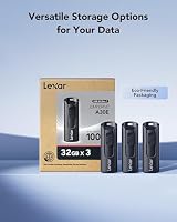 Lexar A30E 32 GB USB-Stick, Flash-Laufwerk Mit bis zu 100 MB/s, 3er-Pack (Packung mit 2) – Ansicht 3