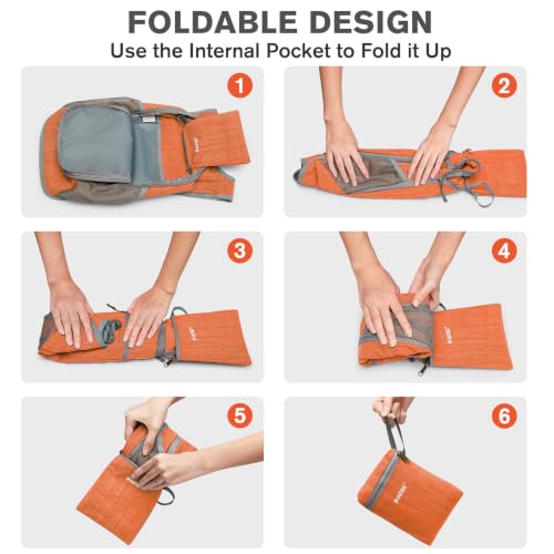Image of G4Free 10L /15L Hiking Backpack Lightweight Packable Hiking Daypack Small Travel Outdoor Foldable Shoulder Bag