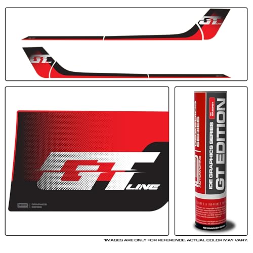 Image of GT Edition Decal Made for Kia Sonet | Colour - Glacier Pearl White | Size - 30.5 x 7 cm