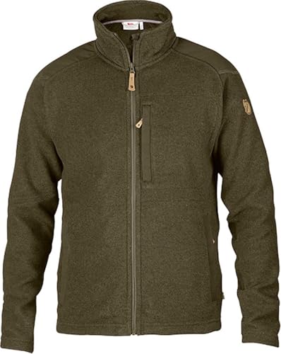 Fjällräven Herren Fleecejacke Buck, Dark Olive, M, 81328-633