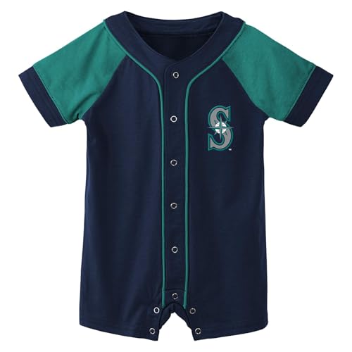 Image of Outerstuff MLB Unisex-Baby Newborn & Infants 0-24 Months Little Slugger Creeper Bodysuit Romper