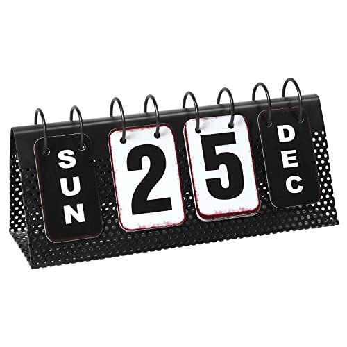 Eruiyinmetaldeskcalendarstandingflipdesktopperpetualflipcalendarwithlargedisplayfarmhousevintagedailyflipcalendarforhomeofficedecorreusableyearly  Urban Country Home Decor Eruiyin metal desk calendar standing flip desktop perpetual flip calendar with large display farmhouse vintage daily flip calendar for home office decor reusable yearly  urban country home decor