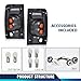 PIT66 Tail Lights Assembly Compatible with Toyota Hilux Pickup Truck 1989 1990 1991 1992 1993 1994 1995 Rear Brake Lamps Smoke Lens Black Housing w/Bulbs Left + Right