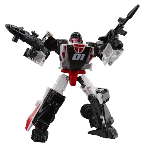 Transformers Figurine d’Action Decepticon Crasher Classe Deluxe, Generations, Age of The Primes, Articulée, 14 cm, Jouet pour Enfants Collector Hasbro, A partir de 8 Ans et Fans