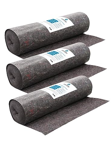 3 Rollen Handelskönig Malerabdeckvlies 50 m² ca. 180 g/m² Vlies Bodenvlies Renoviervlies Abdeckvlies Malervlies Schutzvlies
