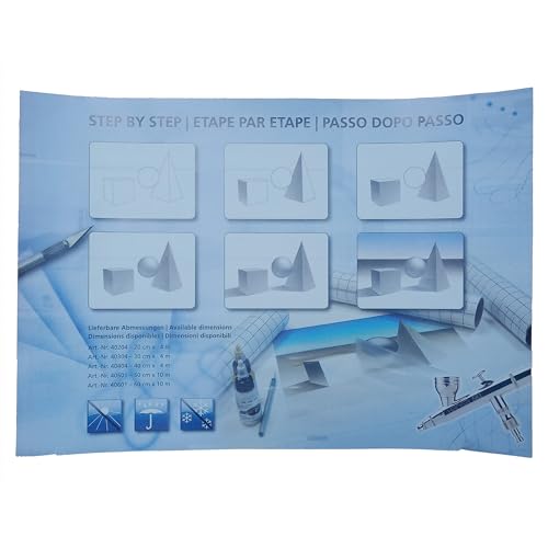 airbrush city Hansa Maskierfilm 40 cm x 4 m matt Leicht haftend, leicht abziehbar,