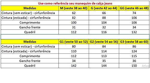 Kit 3 Calças de moletom masculina flanelada com 3 bolsos e cordão regulador 100% algodão M ao G3 Plu