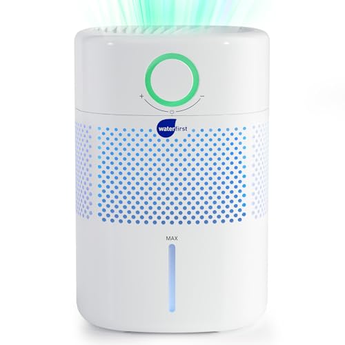 WaterFirst Evaporative Humidifier for Bedroom, 400ml/H Cool Moisture with Filter & Ag+ Technology, 3L Top Fill, Quiet Sleep Mode for Baby, Plants, Easy to Use, 30H Runtime