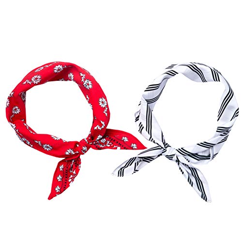 Mara Maxwell Women's Bandana Neckerchief Neck Scarves for
