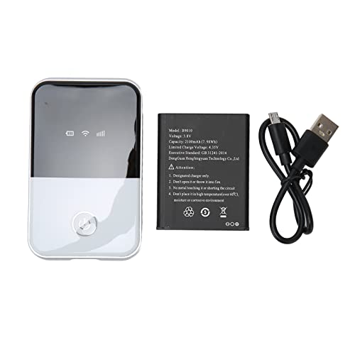 Image of Focket Portable WiFi Hotspot, Battery Powered 150 Mbps Mobile Hotspot Device, Travel Router with HSPA LTE SIM Card for Desktops Laptops Tablets Cell Phones