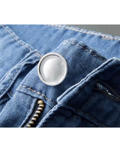 Men's Classic Straight Fit Stretch Jeans Solid Slim Fit Button Fly Business Work Office Denim Pants3