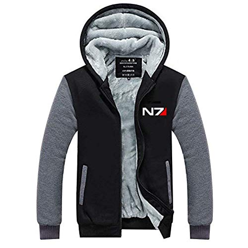 Xcostume Mass Effect Hoodie Game Cosplay Jacket Winter Sweatshirt Coat Cosplay Costume