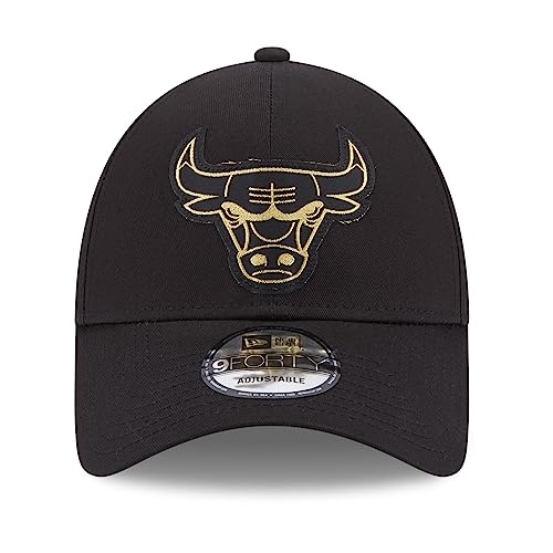 New Era 9Forty NBA Metallic Bulls CapEra Women/Men, Curved Brim Cap Baseball Metal Buckle - Image 2