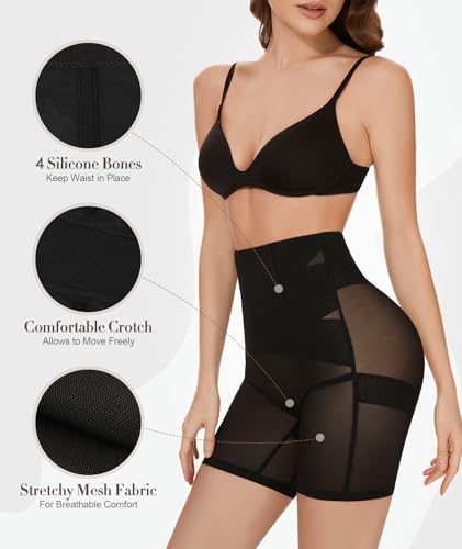 Shapewear Tummy Control Shorts - High Waisted Body Shaper Underwear Thigh Slimmer Panties Waist Trainer Girdle Panty3