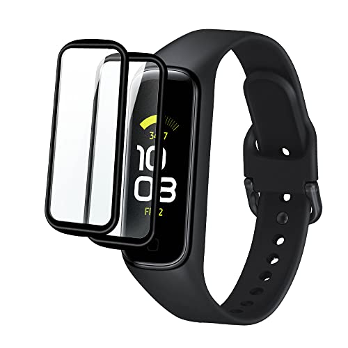 Niboow Protection écran Compatible avec Samsung Galaxy Fit 2 [2 Pièces], 3D Couverture Complète Film Protection, Clair Résistant Anti Rayures Film Protection pour Samsung Galaxy Fit 2 Cover