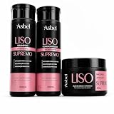 Asbel Kit Liso Supremo - Shampoo Condicionador Mascára 300g