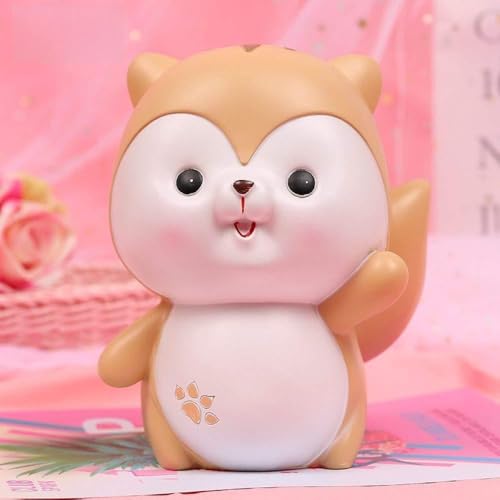 Statue écureuil mignon pour décorer une étagère de maison